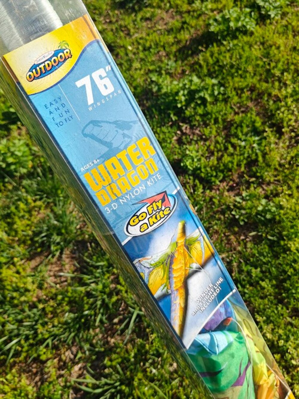 Water Dragon 3D Nylon Kite NEW 76" Wingspan Ripstop Nylon Easy to Fly